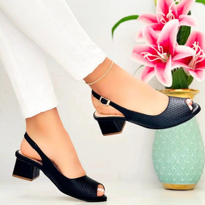 😍CALZADO TURIN| TACÓN MEDIO, PUNTA ABIERTA 😍