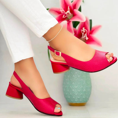 😍CALZADO TURIN| TACÓN MEDIO, PUNTA ABIERTA 😍