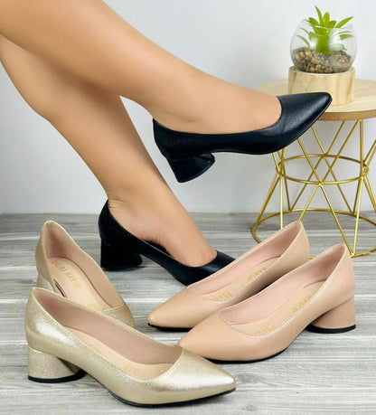 😍CALZADO CRETA | TACÓN BAJO, PUNTA FINA 😍