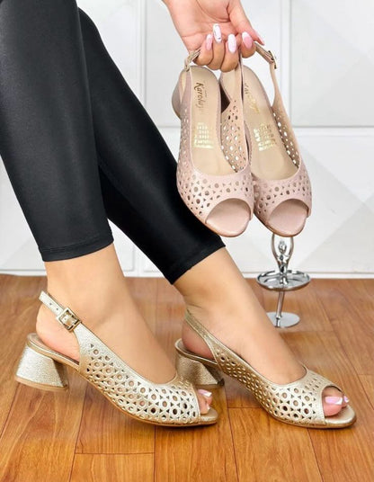 😍CALZADO MANILA  | TACÓN MEDIO, PUNTA ABIERTA 😍